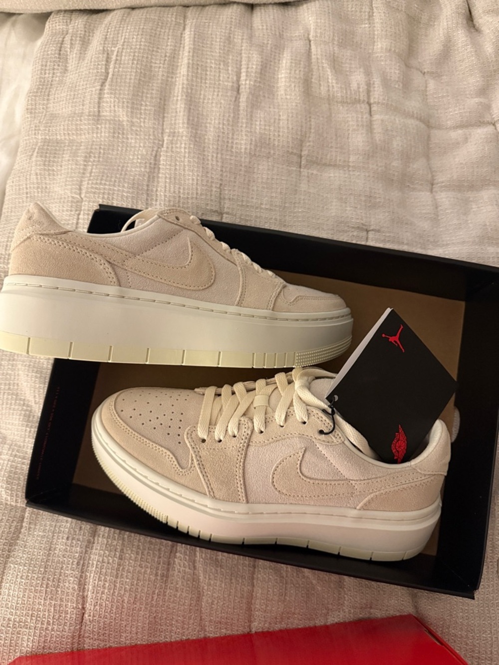 Women’s air jordan 1 elevate low Nike platform sneakers coconut milk NWT/NIB